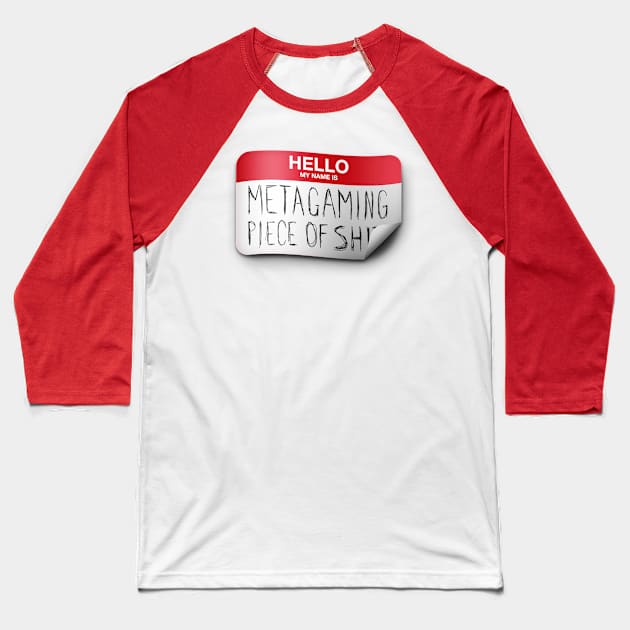 Metagaming POS Baseball T-Shirt by The d20 Syndicate